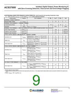浏览型号ACS37800KMACTR-0305BI2C的Datasheet PDF文件第9页
