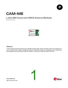 浏览型号CAM-M8C的Datasheet PDF文件第1页