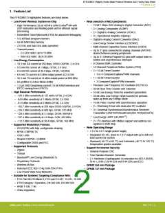 浏览型号EFR32MG13P732F512IM32-D的Datasheet PDF文件第2页