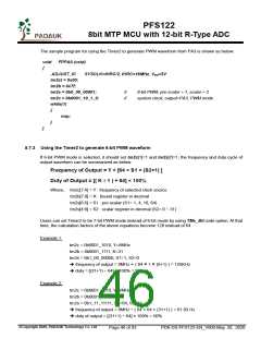 浏览型号PFS122-1J16A的Datasheet PDF文件第46页