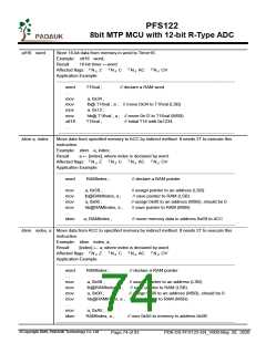 浏览型号PFS122-1J16A的Datasheet PDF文件第74页
