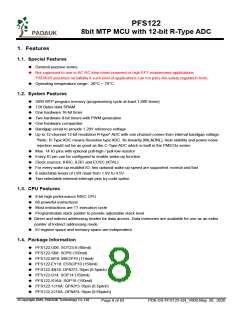 浏览型号PFS122-1J16A的Datasheet PDF文件第8页