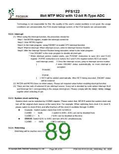 浏览型号PFS122-1J16A的Datasheet PDF文件第89页
