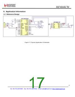 浏览型号RFM68CW的Datasheet PDF文件第17页