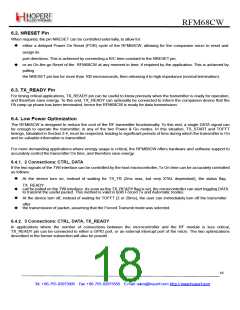 浏览型号RFM68CW的Datasheet PDF文件第18页