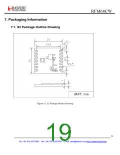 浏览型号RFM68CW的Datasheet PDF文件第19页