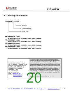 浏览型号RFM68CW的Datasheet PDF文件第20页