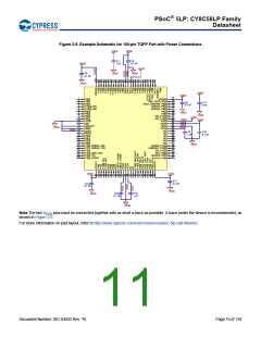 浏览型号CY8C5868AXI-LP035的Datasheet PDF文件第11页