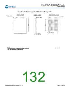 浏览型号CY8C5868AXI-LP035的Datasheet PDF文件第132页