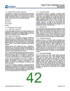 浏览型号CY8C5868AXI-LP035的Datasheet PDF文件第42页