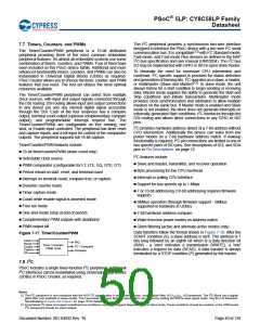 浏览型号CY8C5868AXI-LP035的Datasheet PDF文件第50页
