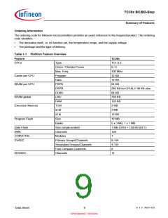 浏览型号SAK-TC399XP-256F300S BC的Datasheet PDF文件第9页