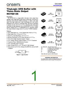 浏览型号NC7SZ126M5X的Datasheet PDF文件第1页