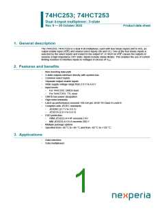 浏览型号74HC253D的Datasheet PDF文件第1页