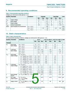 浏览型号74HC253D的Datasheet PDF文件第5页