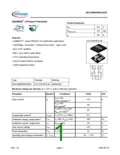 浏览型号IAUC60N04S6L030H的Datasheet PDF文件第1页
