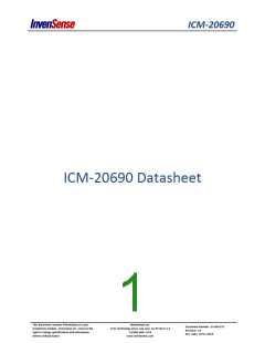 浏览型号ICM-20690的Datasheet PDF文件第1页