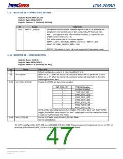 浏览型号ICM-20690的Datasheet PDF文件第47页