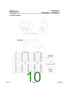 浏览型号IPB123N10N3 G的Datasheet PDF文件第10页
