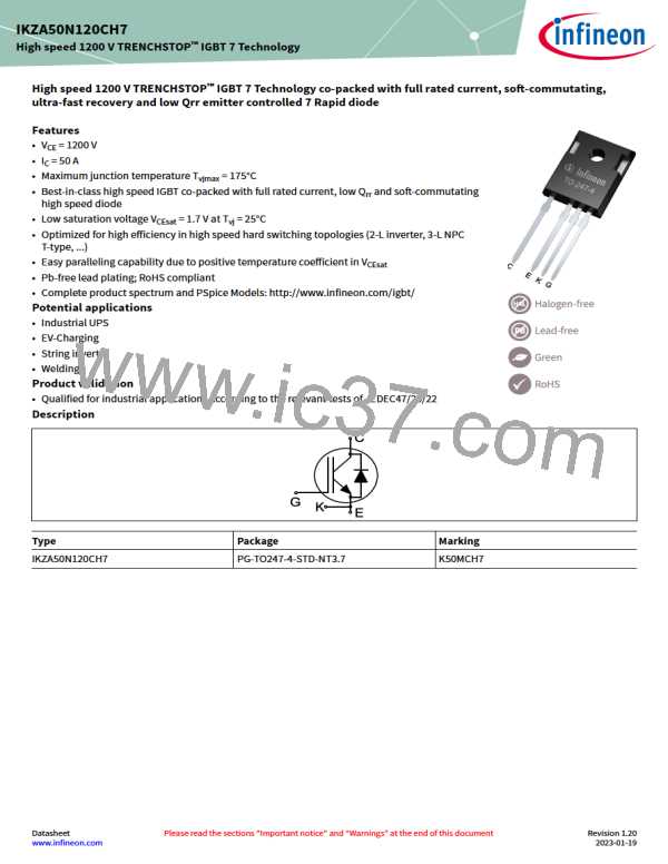 IKZA50N120CH7图片预览