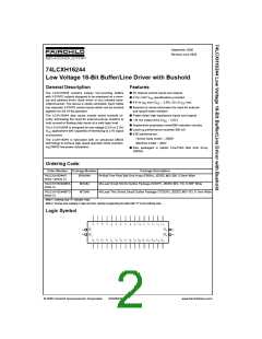 浏览型号74LCXH16244MTDX的Datasheet PDF文件第2页