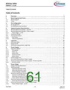 浏览型号BTS7012-2EPA的Datasheet PDF文件第61页