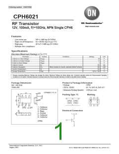 浏览型号CPH6021-TL-H的Datasheet PDF文件第1页