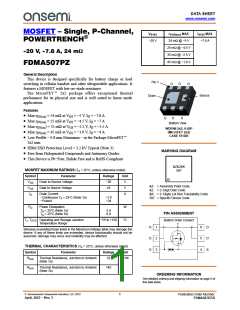 浏览型号FDMA507PZ的Datasheet PDF文件第1页
