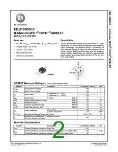 浏览型号FQB10N50CFTM-WS的Datasheet PDF文件第2页