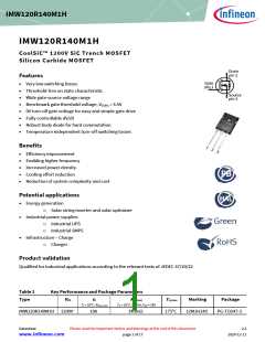 浏览型号IMW120R140M1H的Datasheet PDF文件第1页