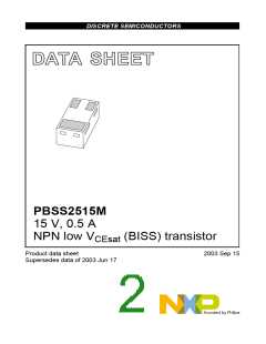 浏览型号PBSS2515M的Datasheet PDF文件第2页