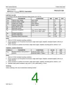 浏览型号PBSS2515M的Datasheet PDF文件第4页