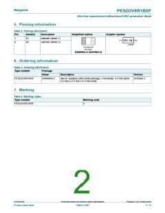 浏览型号PESD2V8R1BSF的Datasheet PDF文件第2页