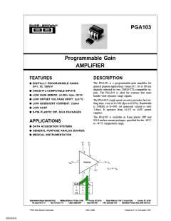 浏览型号PGA103的Datasheet PDF文件第1页