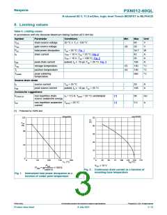 浏览型号PXN012-60QL的Datasheet PDF文件第3页