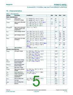 浏览型号PXN012-60QL的Datasheet PDF文件第5页