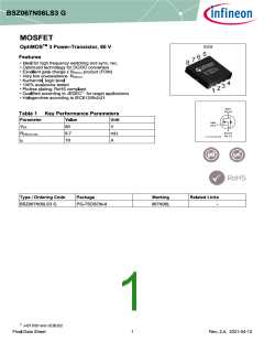 浏览型号BSZ067N06LS3 G的Datasheet PDF文件第1页