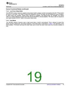浏览型号DRV8874PWPR的Datasheet PDF文件第19页