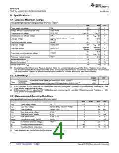 浏览型号DRV8874PWPR的Datasheet PDF文件第4页