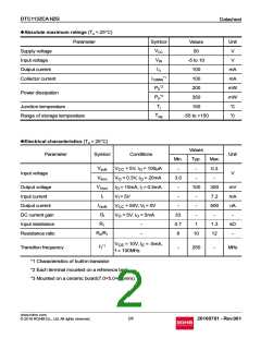 浏览型号DTC113ZCAHZG的Datasheet PDF文件第2页