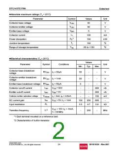 浏览型号DTC143TEFRA的Datasheet PDF文件第2页