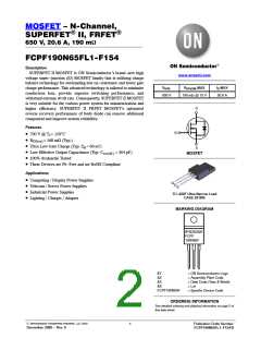 浏览型号FCPF190N65FL1-F154的Datasheet PDF文件第2页