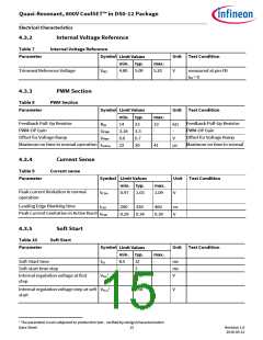 浏览型号ICE2QR1080G的Datasheet PDF文件第15页