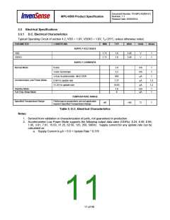 浏览型号MPU-6500的Datasheet PDF文件第11页