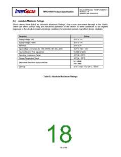 浏览型号MPU-6500的Datasheet PDF文件第18页
