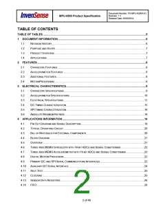 浏览型号MPU-6500的Datasheet PDF文件第2页