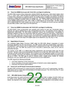 浏览型号MPU-6500的Datasheet PDF文件第22页