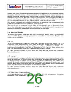 浏览型号MPU-6500的Datasheet PDF文件第26页