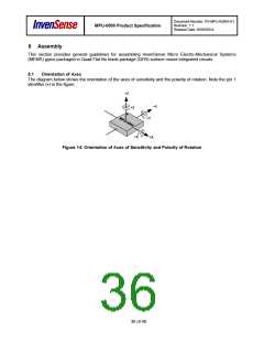 浏览型号MPU-6500的Datasheet PDF文件第36页