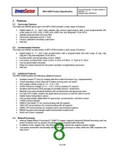 浏览型号MPU-6500的Datasheet PDF文件第8页